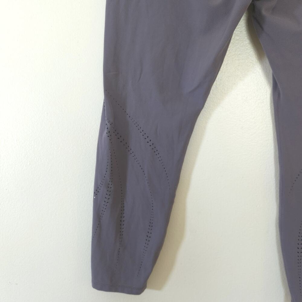 Athleta Elation Laser Cut Tight Leggings XL Dusty Purple Cropped - Picture 7 of 12